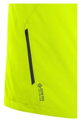 Veste coupe-vent Running Gore Wear R3 Partial Gore-Tex Infinium Jaune Fluo