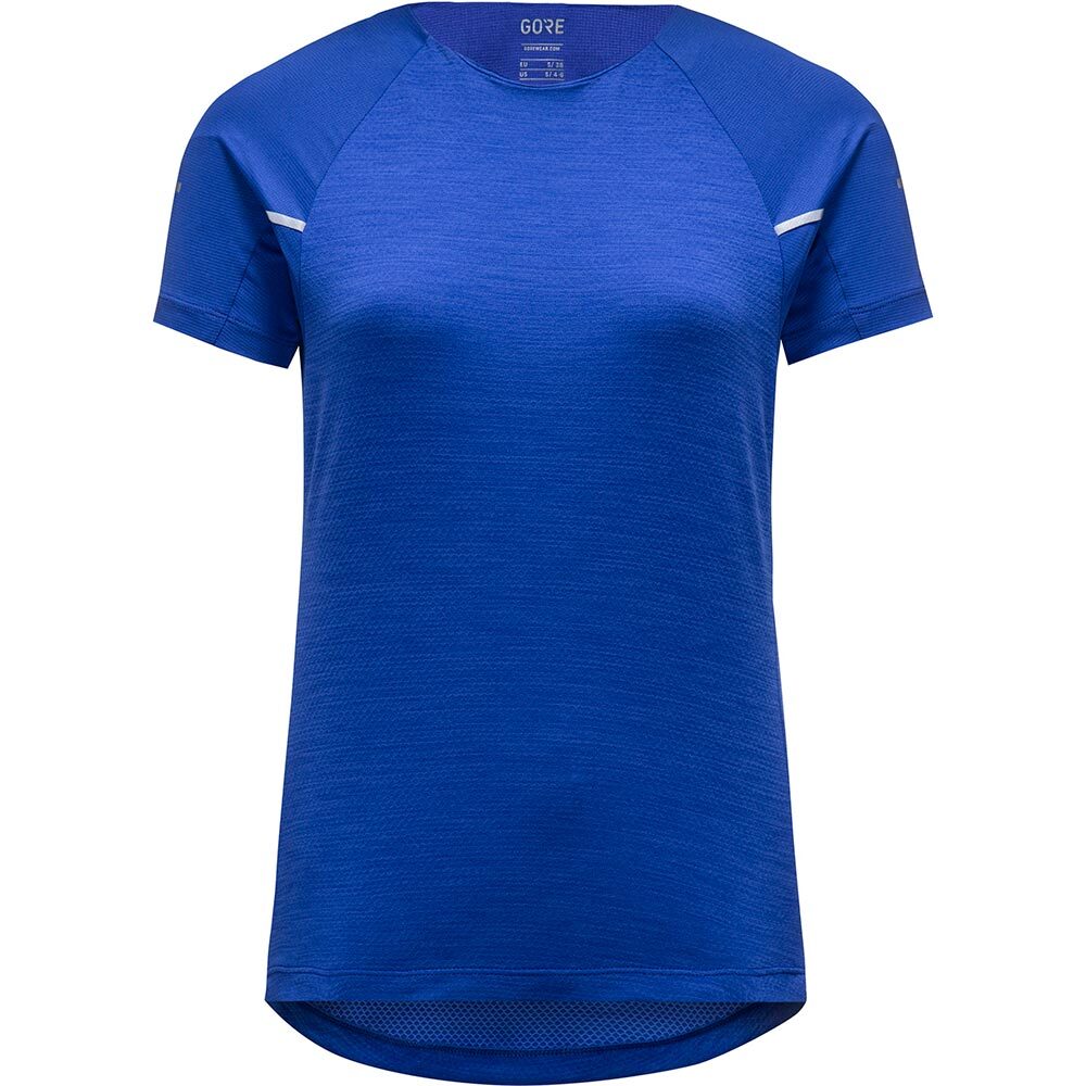 GORE Wear Vivid Hardloopshirt Korte Mouwen Blauw Dames