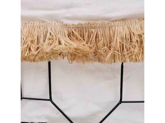 Panier de rangement en métal et tissu 35x23x18/25