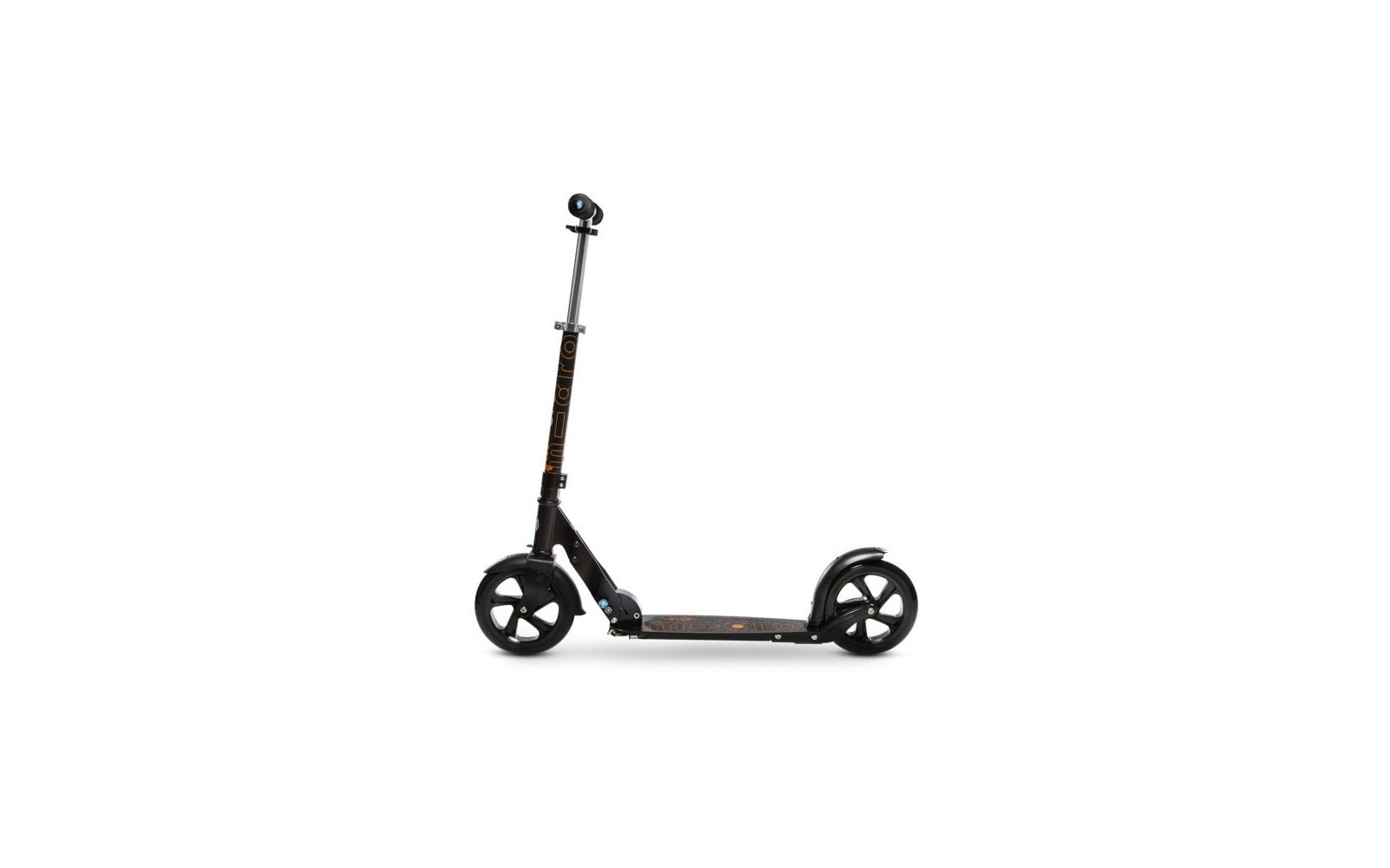 Micro Black/White klappbarer Scooter Schwarz