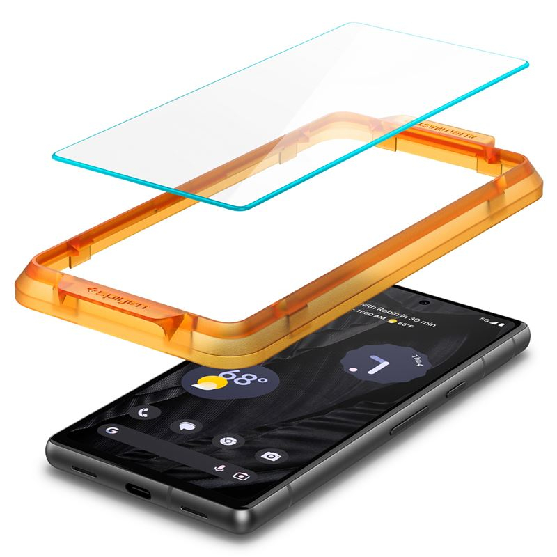 (2er Set) Google Pixel 7a AlignMaster Glas Tr Panzer Glas Case Friendly   Montagerahmen (AGL05968)