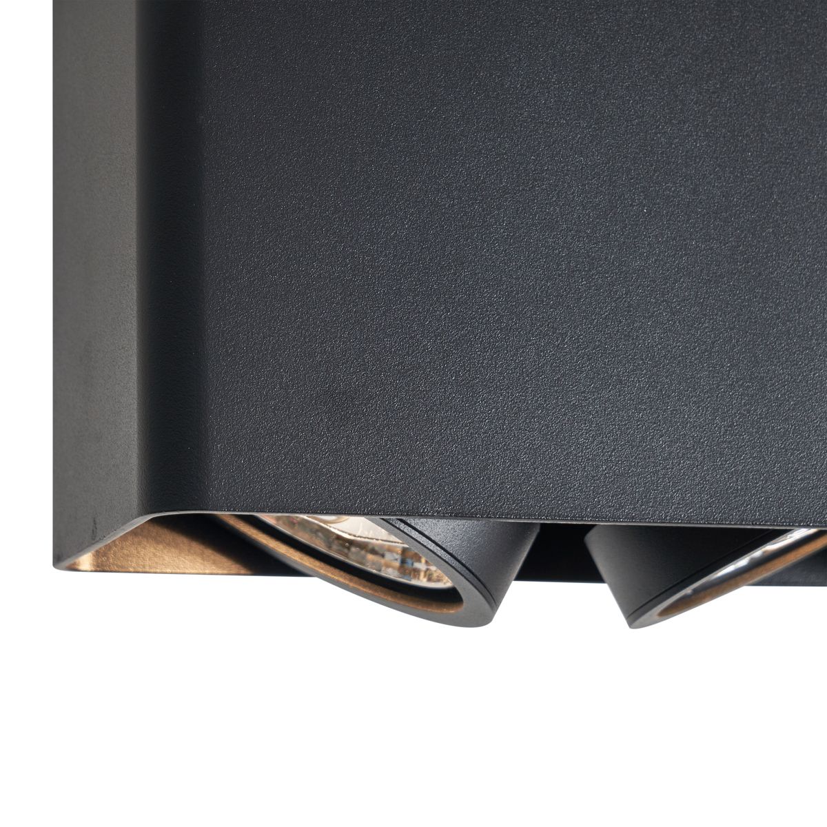 Design opbouwspot zwart GU10 70mm 2-lichts draai- en kantelbaar - Vox