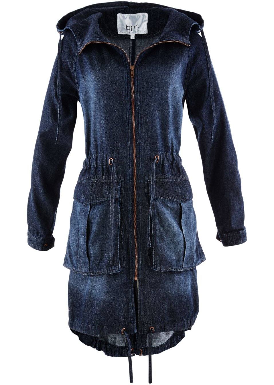 Parka en coton jean