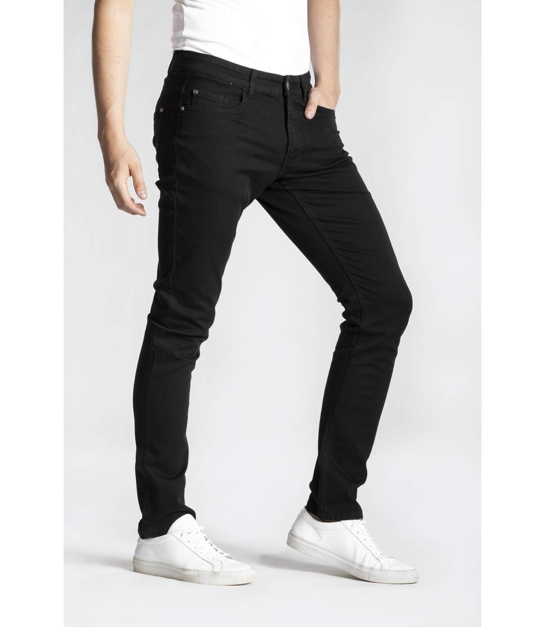 Jeans stretch RL80 Fibreflex® coupe droite ajustée NOIR