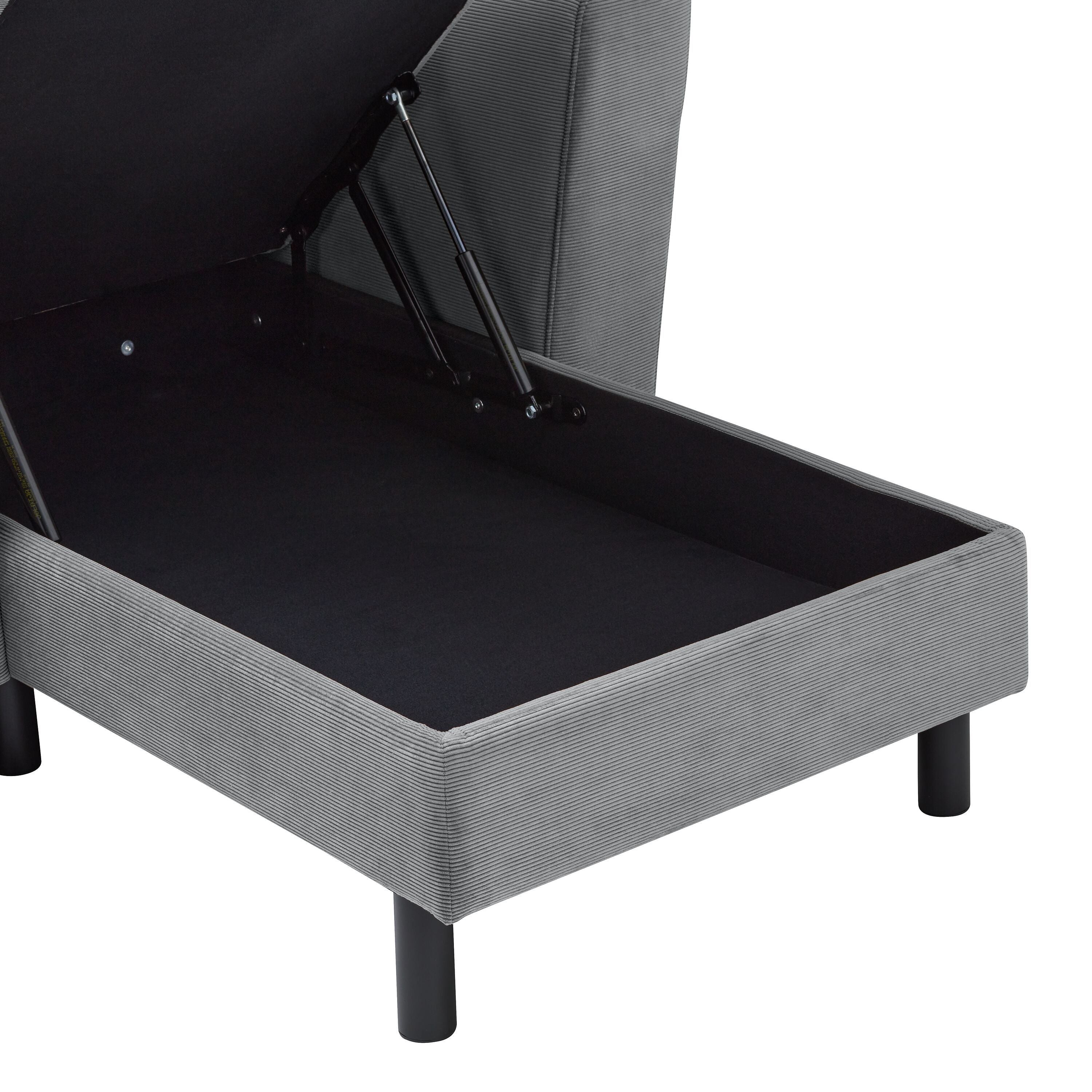 DIENER Ecksofa - Hellgrau / B: 235.0 cm x T: 156.0 cm x H: 81.0 cm