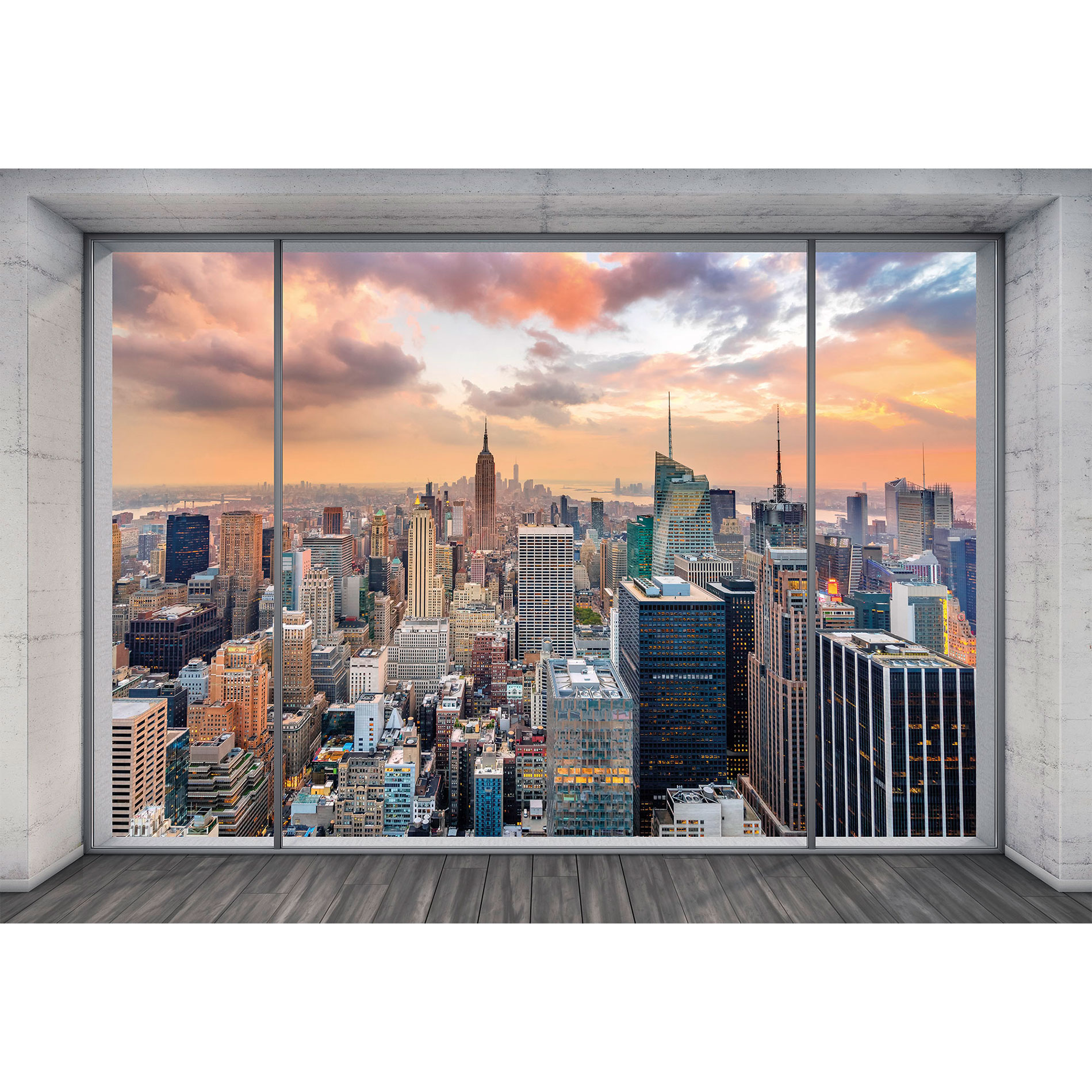 Vlies-Fototapete NYC OUTLOOK - bunt - 368x248 cm
