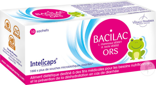 Bacilac ORS Pour Réhydratation Orale 10 Sachets