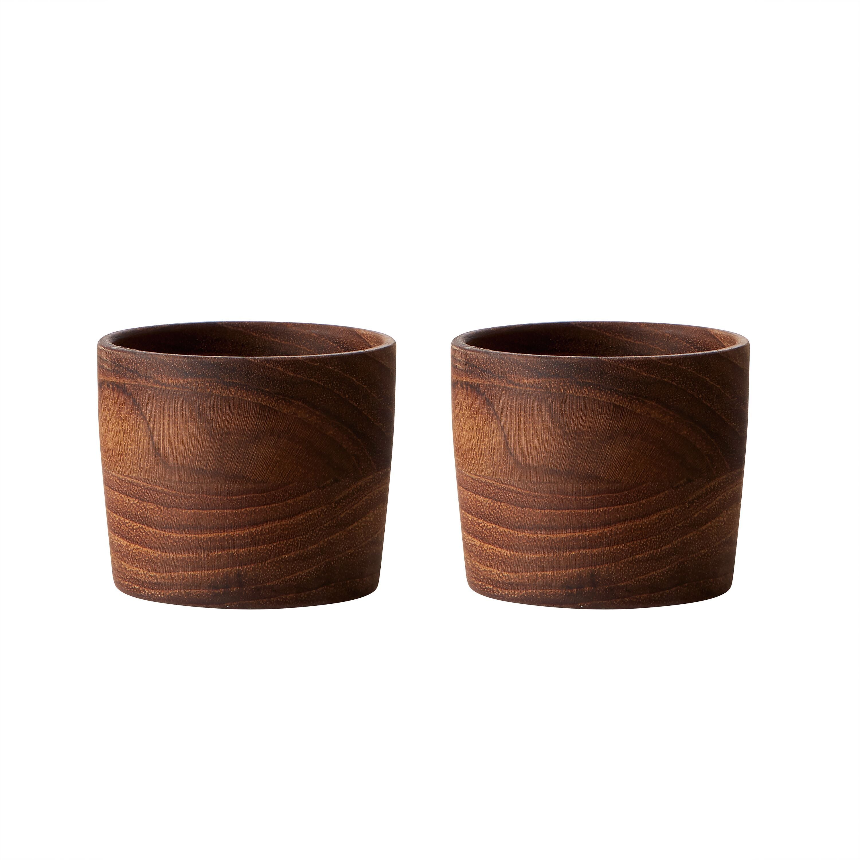 RAW TEAK Eierbecher - Natur / H: 4.3 cm
