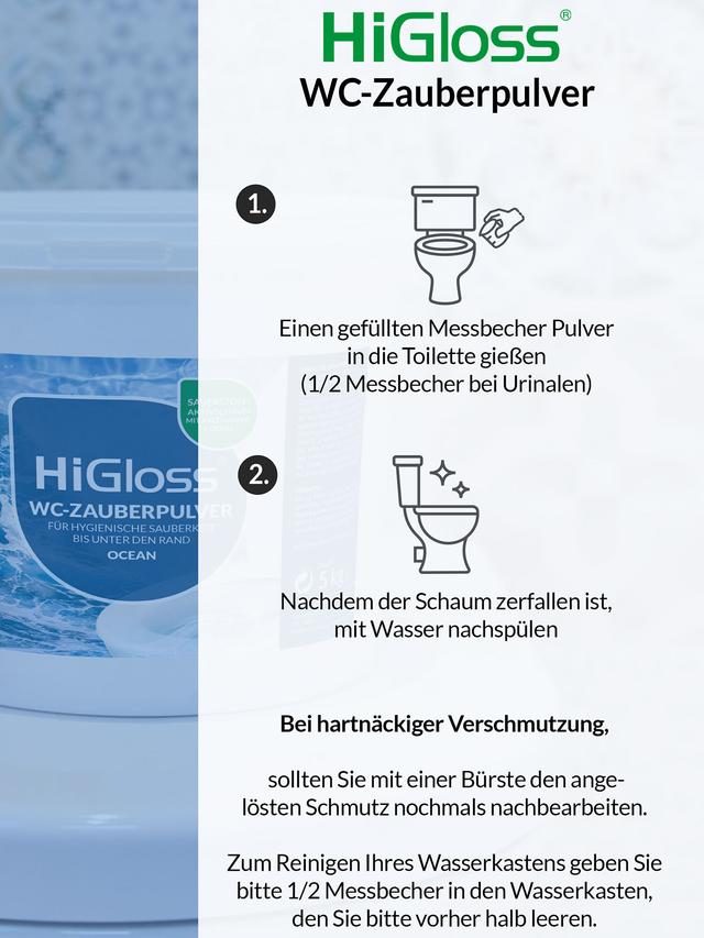 WC Zauber Pulver 5 kg mit Schmutzfinder