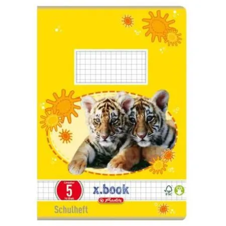 Herlitz Heft A5 Lin. 5 FSC-Mix 5x5mm kariert, 16 Blatt