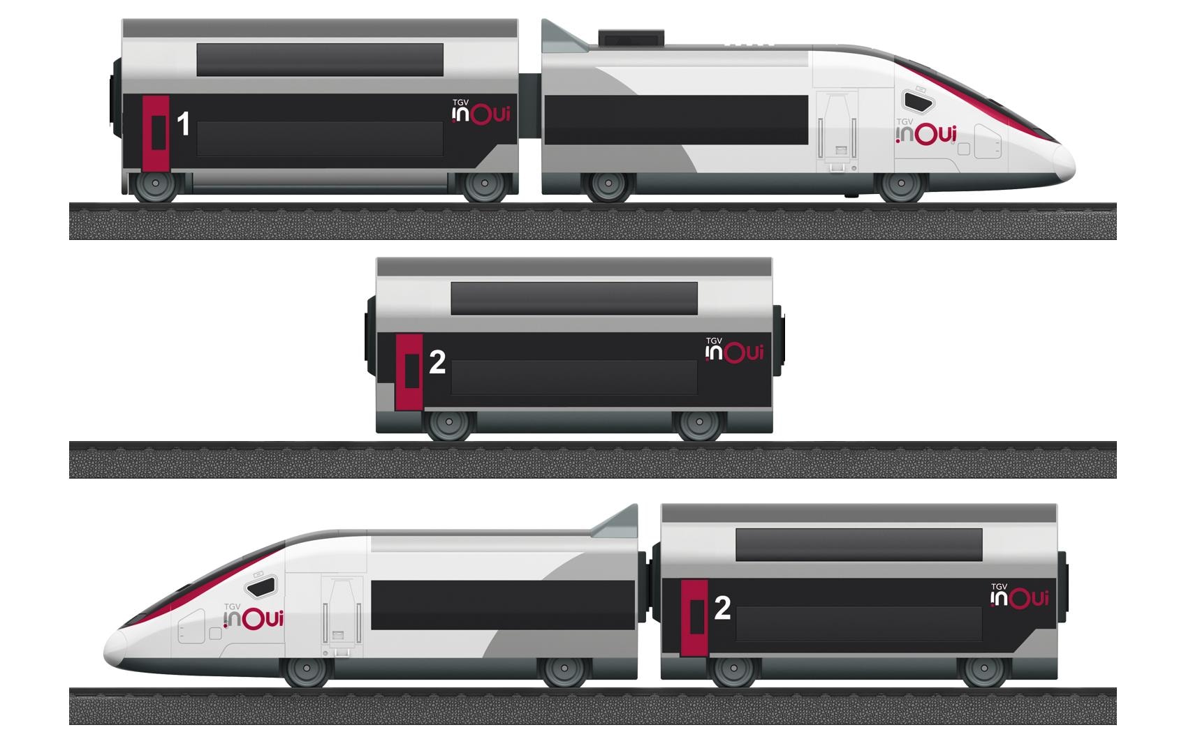 Startpackung TGV Duplex my world, H0Doppeldecker TGV Hochgeschwindigkeitszug Starter Set
