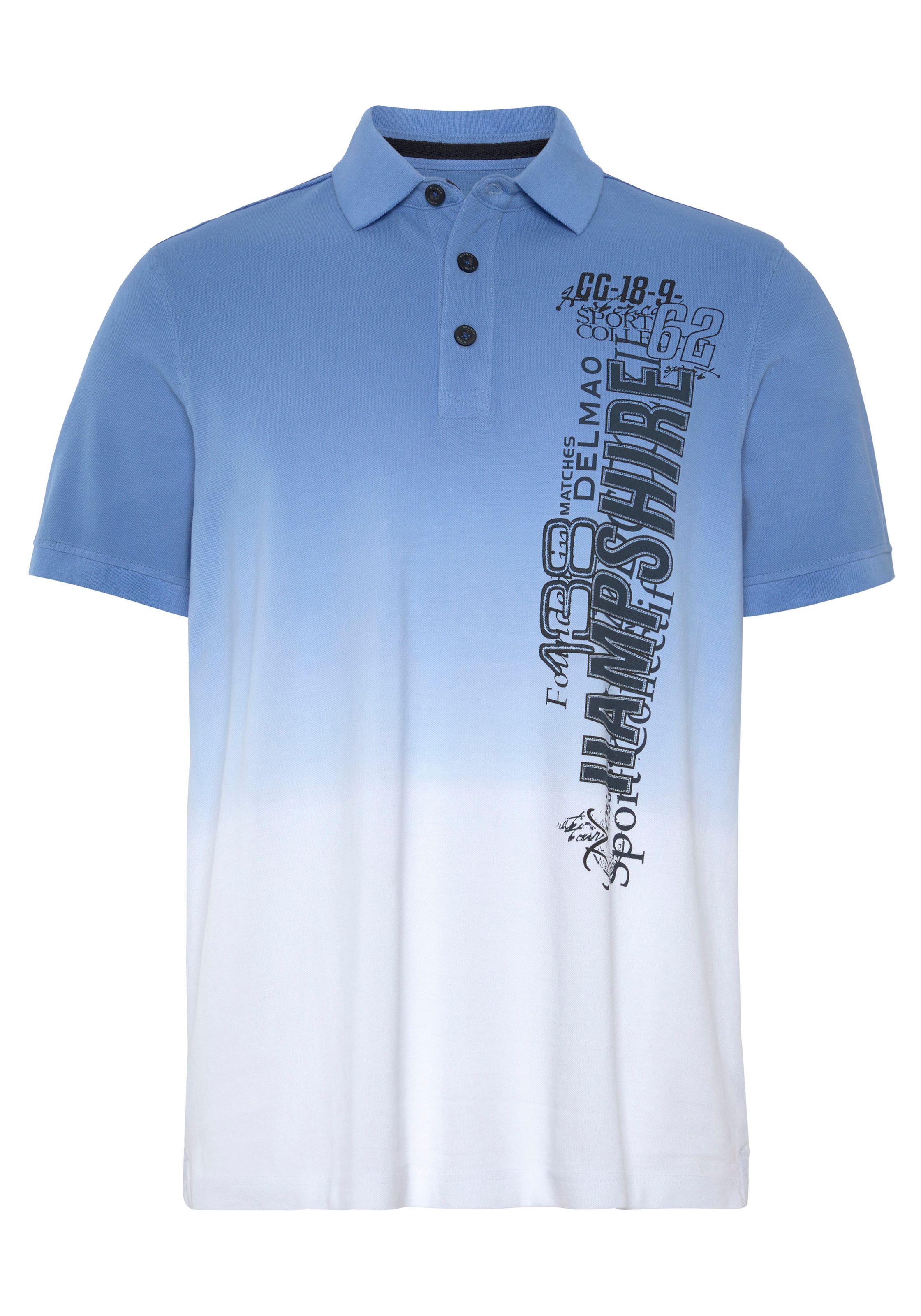 DELMAO Poloshirt , kurzärmelig,  lässiges Batikmuster,  Polokragen
