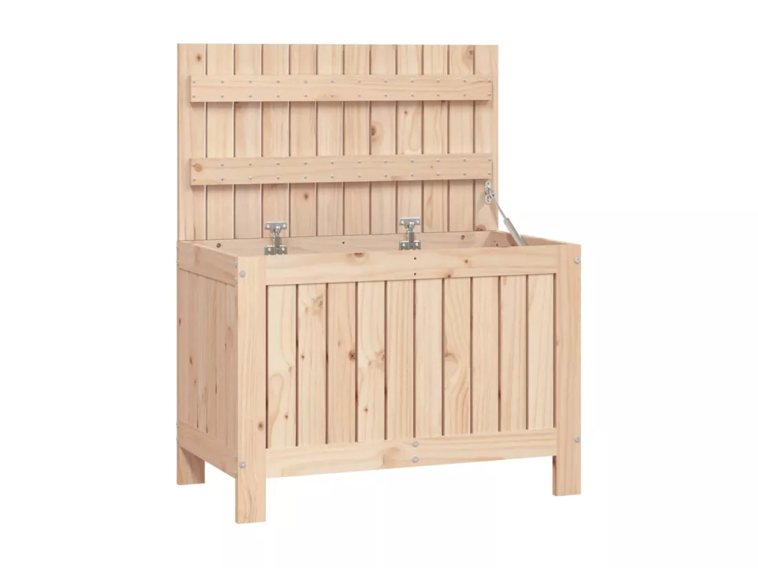 Boîte de rangement de jardin 76x42,5x54 cm Bois massif de pin