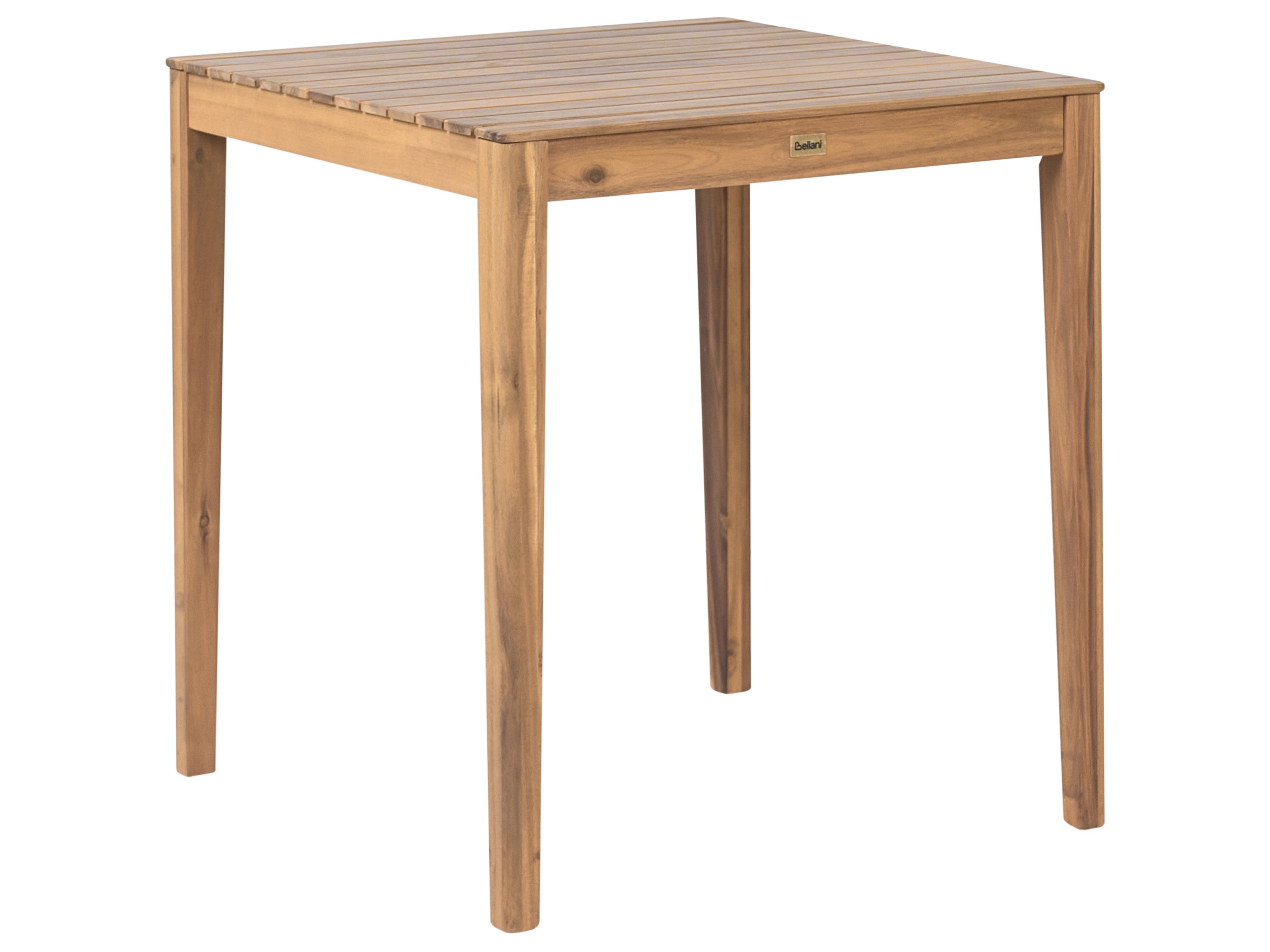 Bistrotafel CHIOGGIA 70 cm 70 cm Gecertificeerd acaciahout Lichtbruin