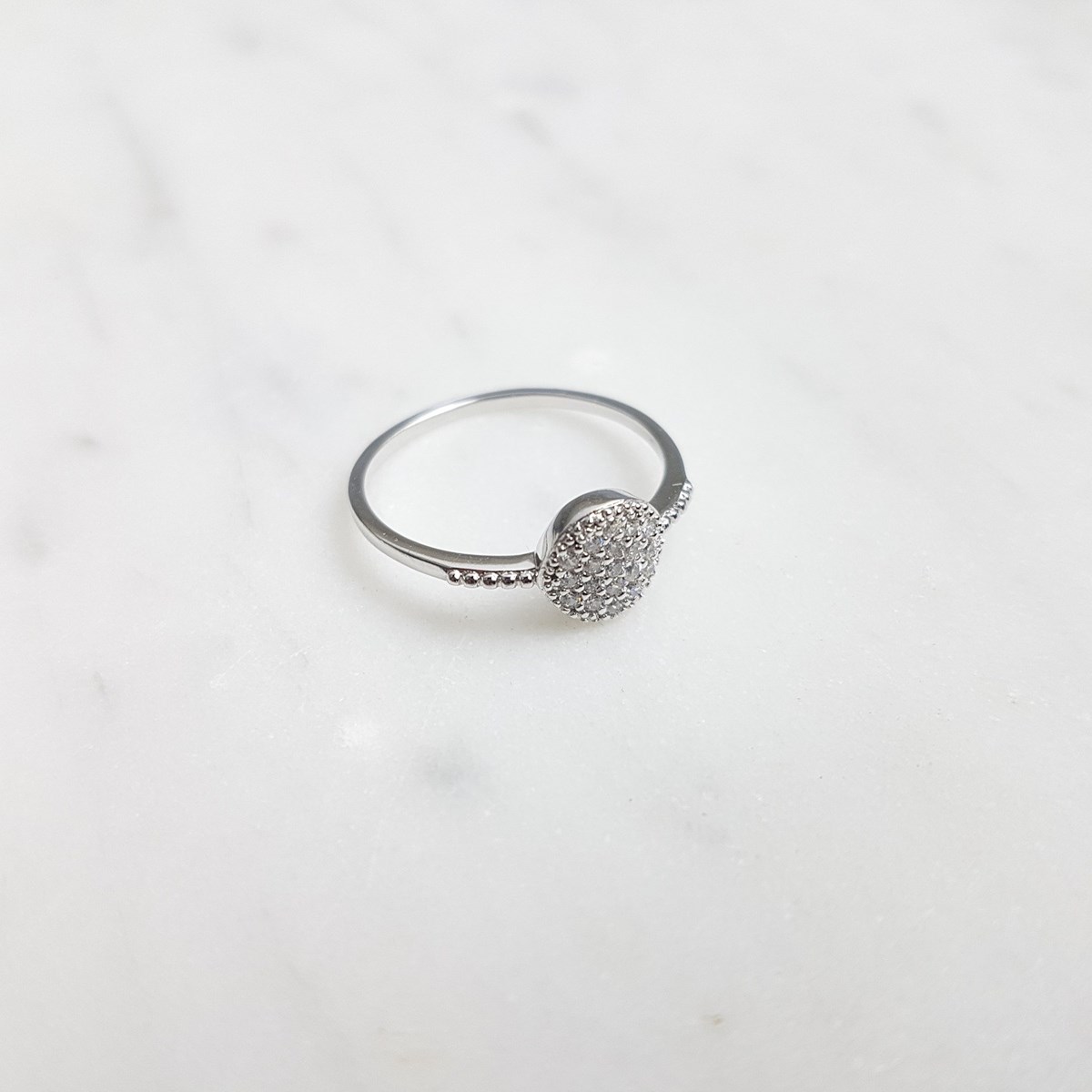 Bague Fine Argent Pierres Precieuses Zirconium
