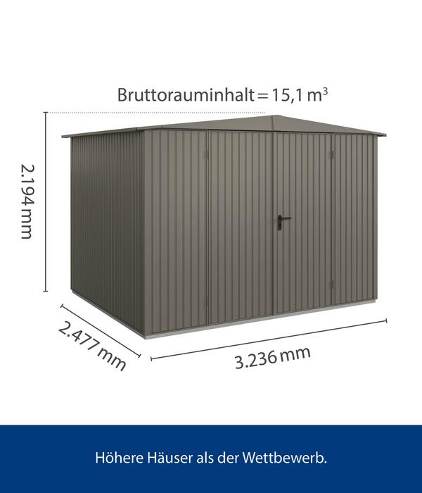 Hörmann Berry-Gerätehaus Classic-S Typ 3,