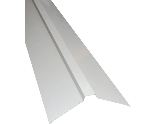 PRECIT rechte nok voor sandwichpanelen, grijswit RAL 9002, 2000 mm x 116 mm x 116 mm