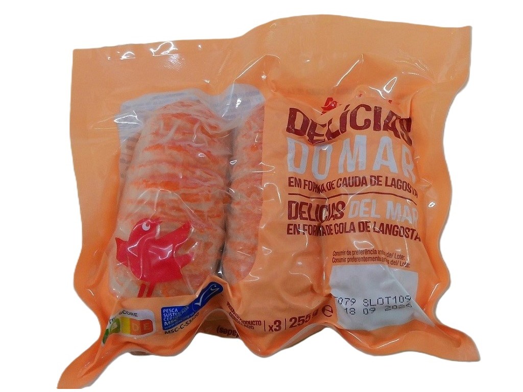 DELÍCIAS DO MAR AUCHAN EM FORMA DE LAGOSTA 3UN 255G