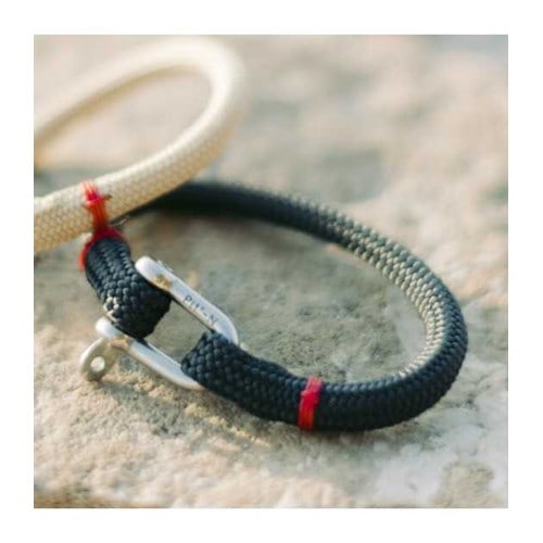 Bracelet marin bleu marine et rouge XL