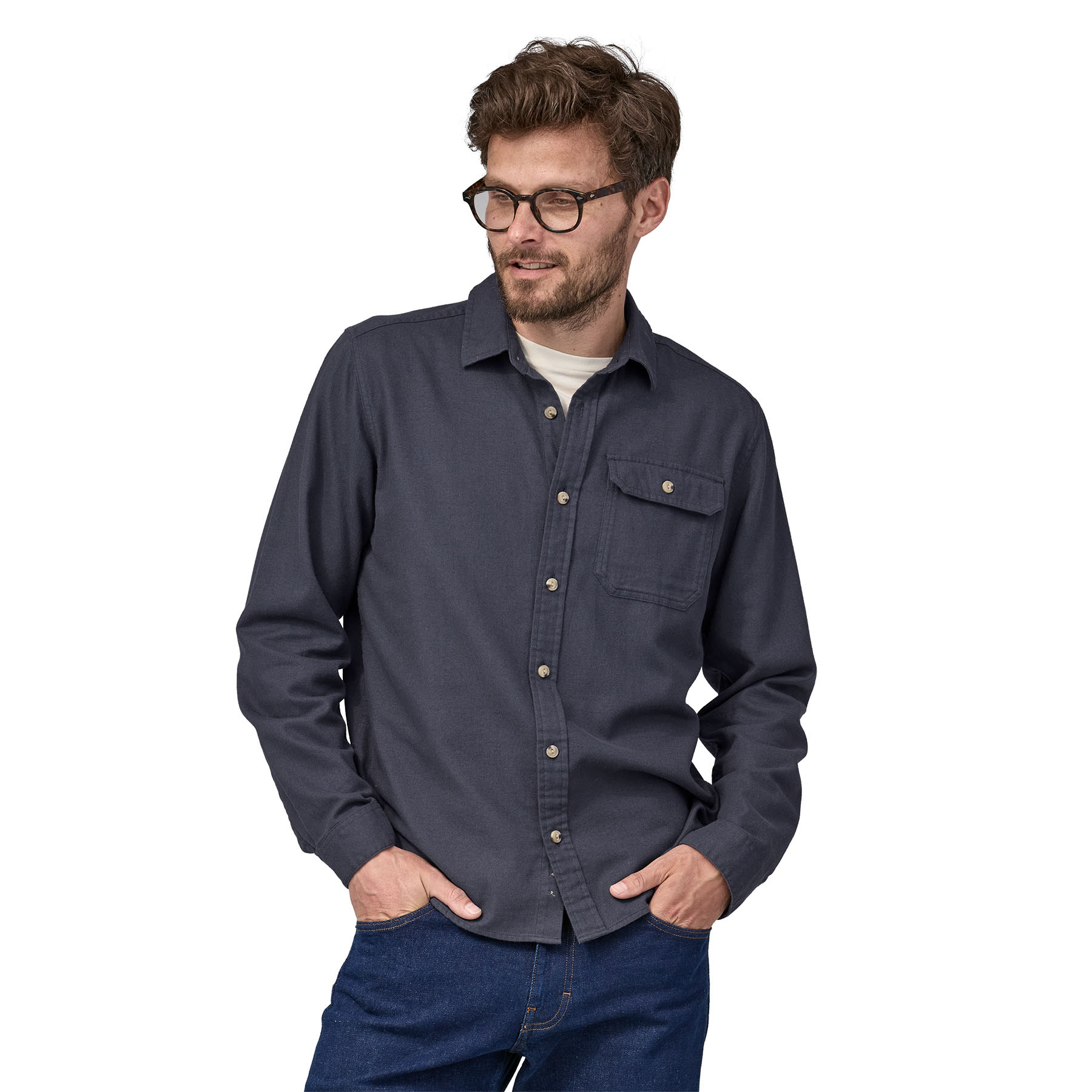 M's L/S Cotton in Conversion LW Fjord Flannel Shir