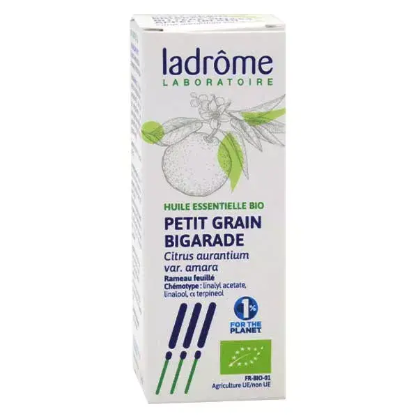 Óleo Essencial de Petitgrain Bigarade Orgânico Ladrome 10ml