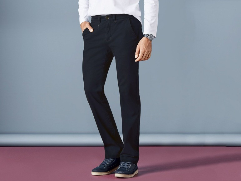 Heren twillbroek straight fit