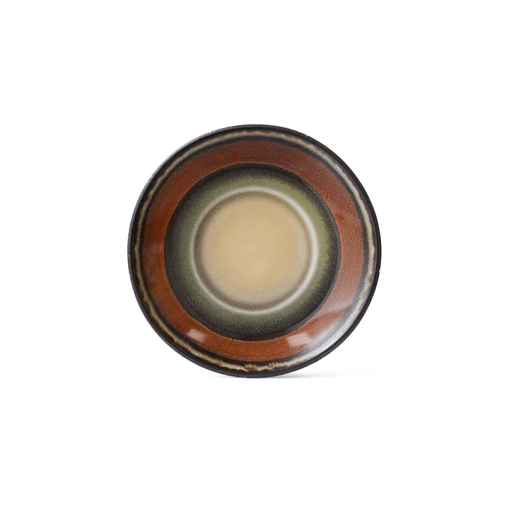 Hkliving - 70's Untertassen, dark roast