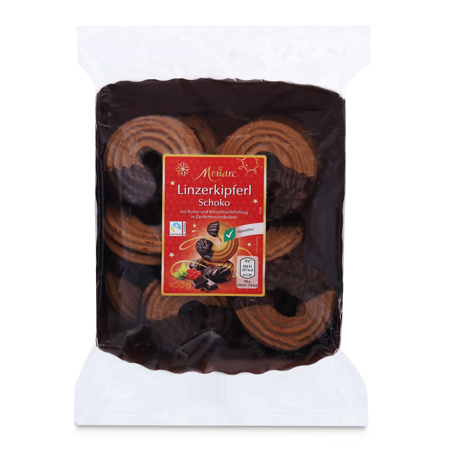 MONARC Linzer Kipferl, Kakao 400 g
