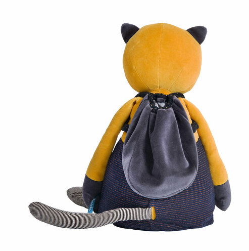 Chat géant moutarde Lulu Les Moustaches - MOULIN ROTY