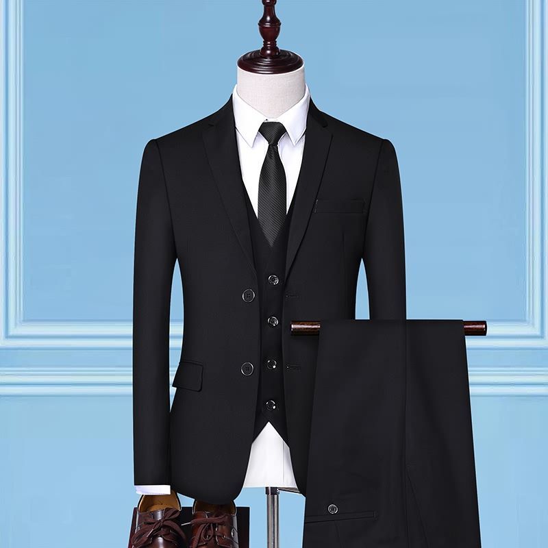 Bay Go Mall - Set: Enkelrijs blazer + vest + pantalon