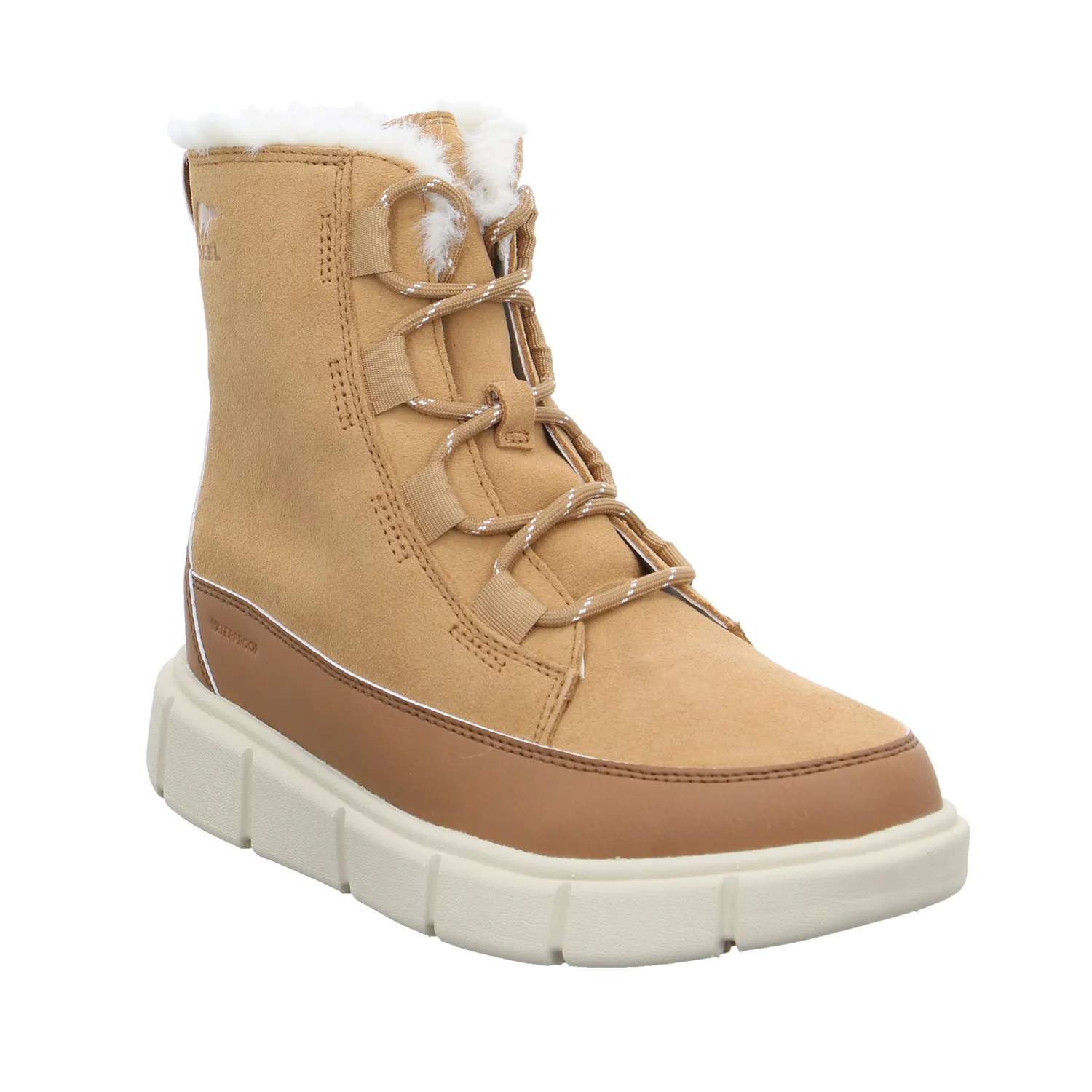 SOREL Mädchen-Winter-Bottine Cognac Leder  Schneestiefel