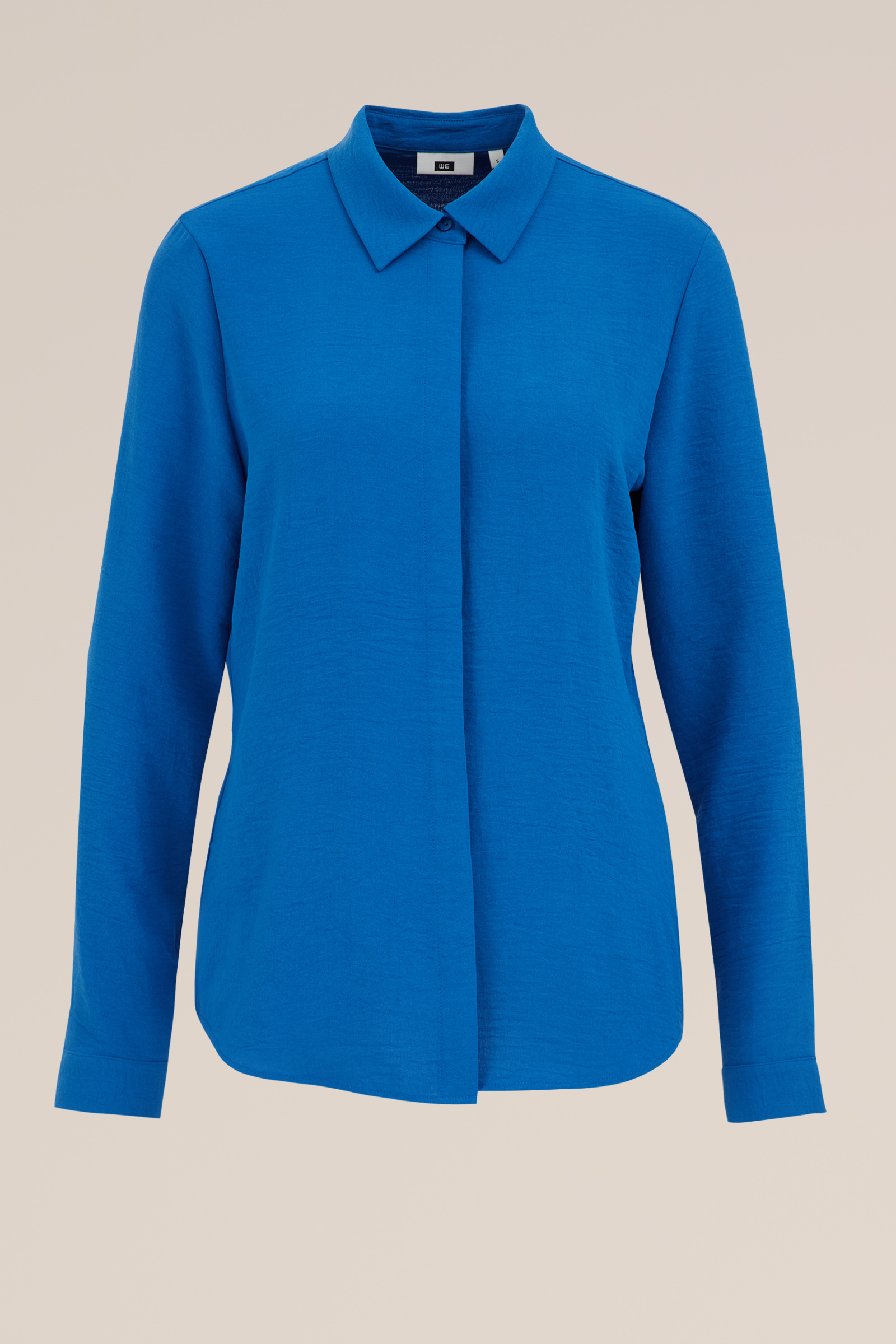 blouse met fijne structuur WE Fashion Felblauw