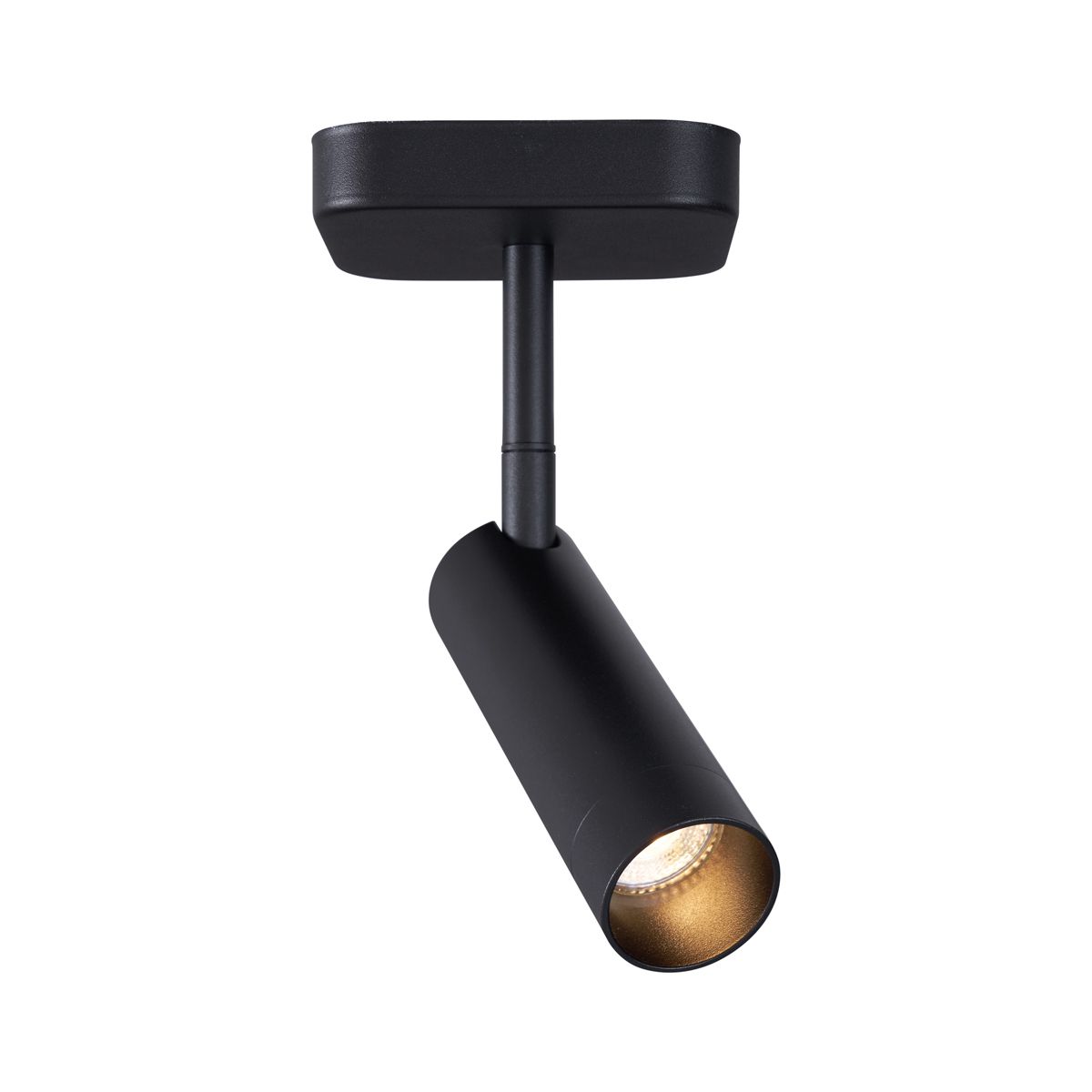 Moderne plafondspot zwart rond GU10 35mm draai- en kantelbaar - Kate