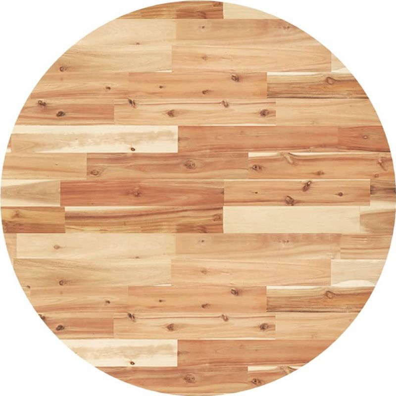 vidaXL Tafelblad Rond - Ø 80 cm - Massief Acaciahout - Onderhoudsvriendelijk