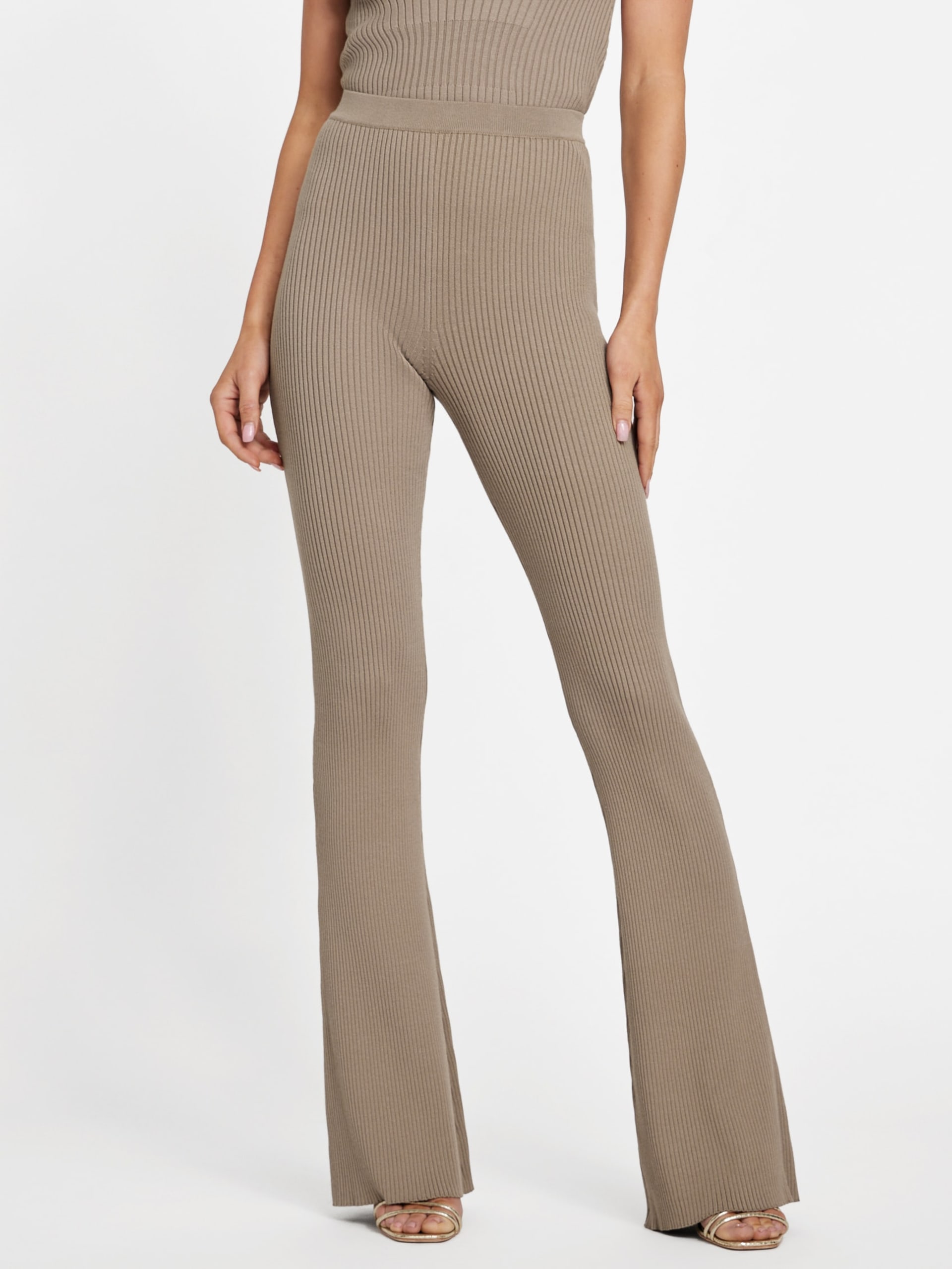 Calça de malha flare Agathe
