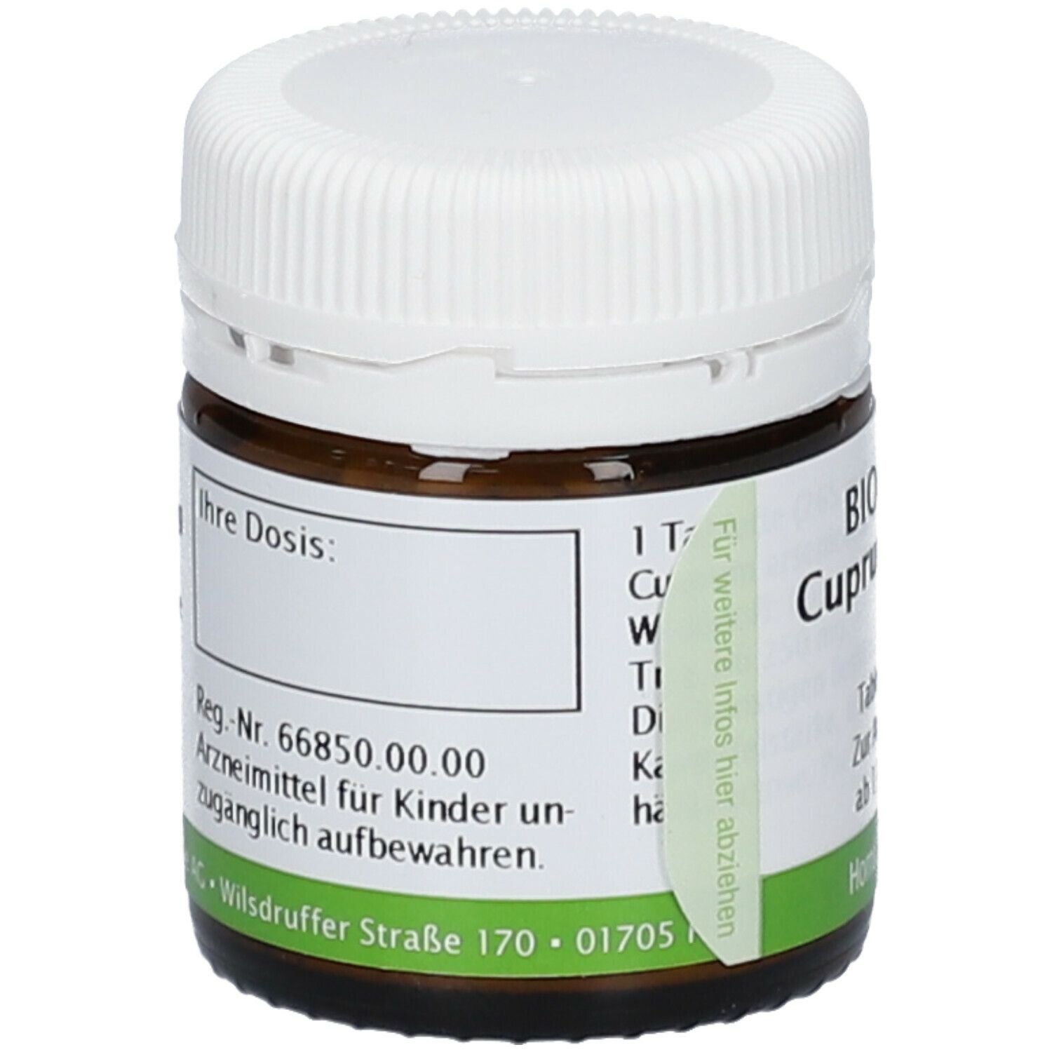 Bombastus Biochemie 19 Cuprum arsenicosum D 6 Tabletten