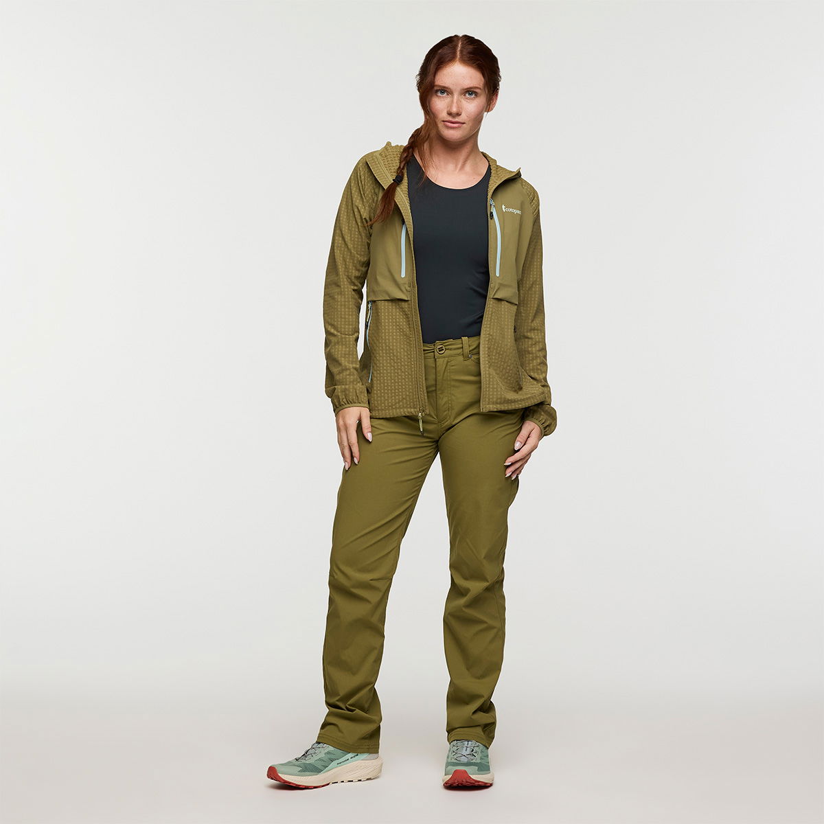 Cotopaxi Yermo Hooded Softshell, dame (Moss)