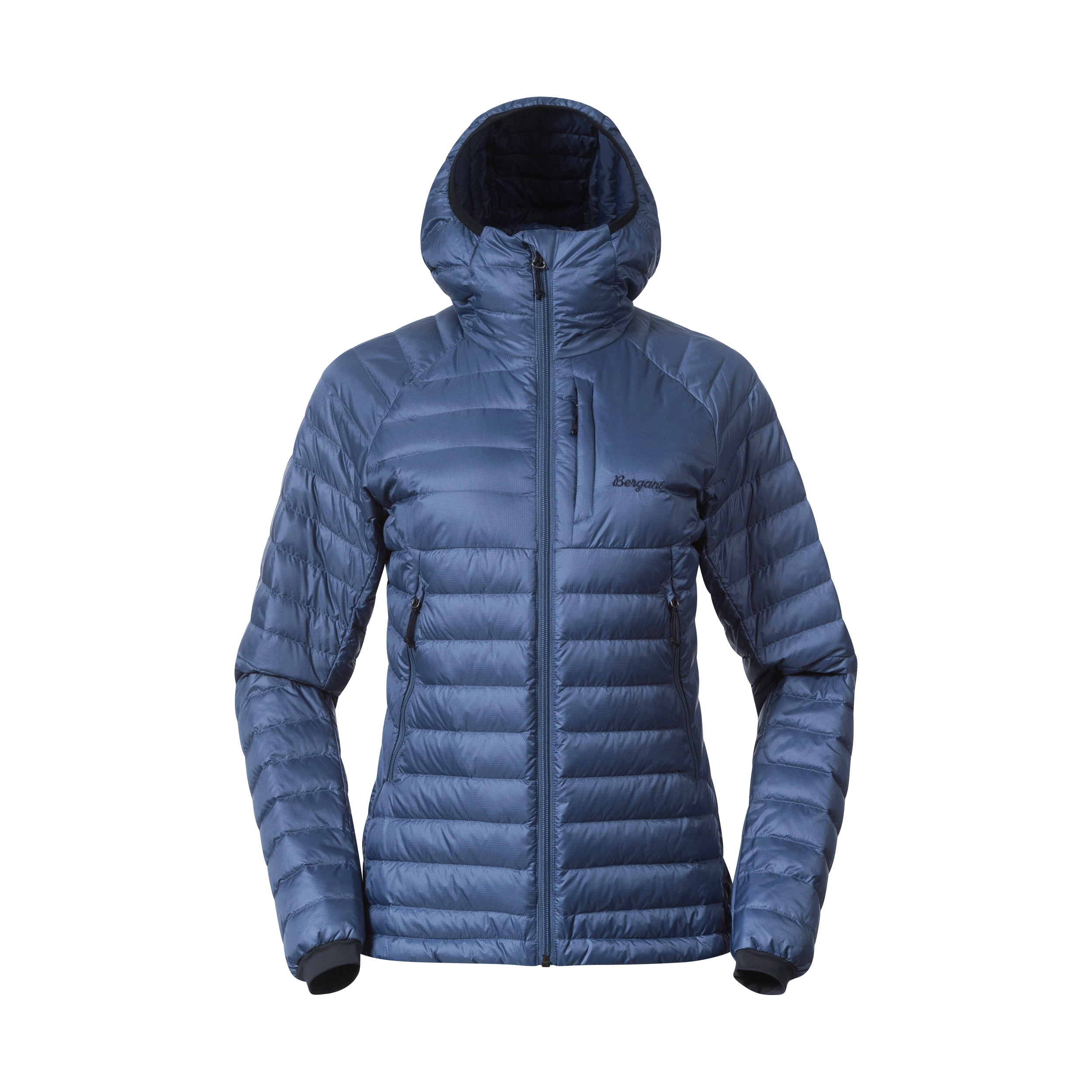 Vaagaa Light Down Jacket Hood Women Granite Blue