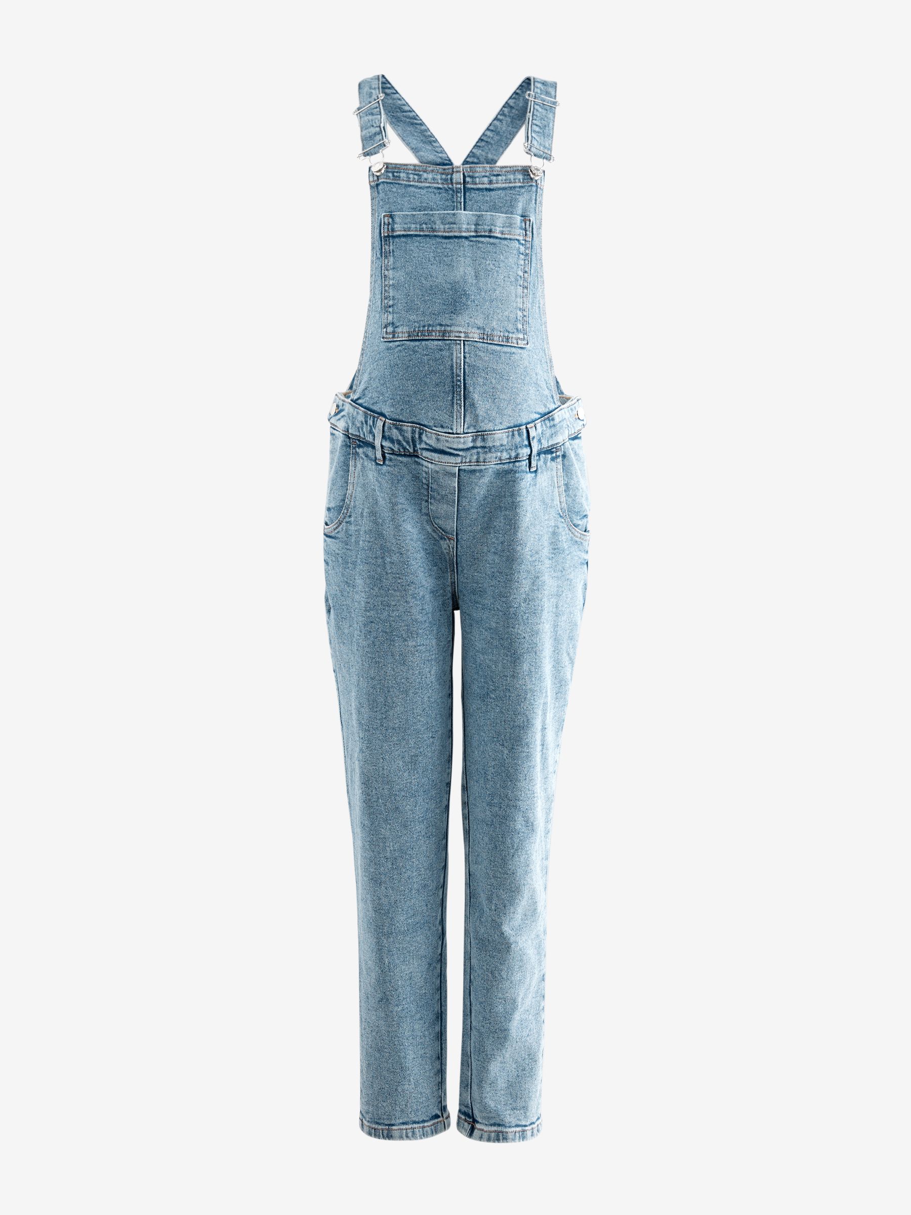 Donkerblauw - Maternity Denim Dungaree