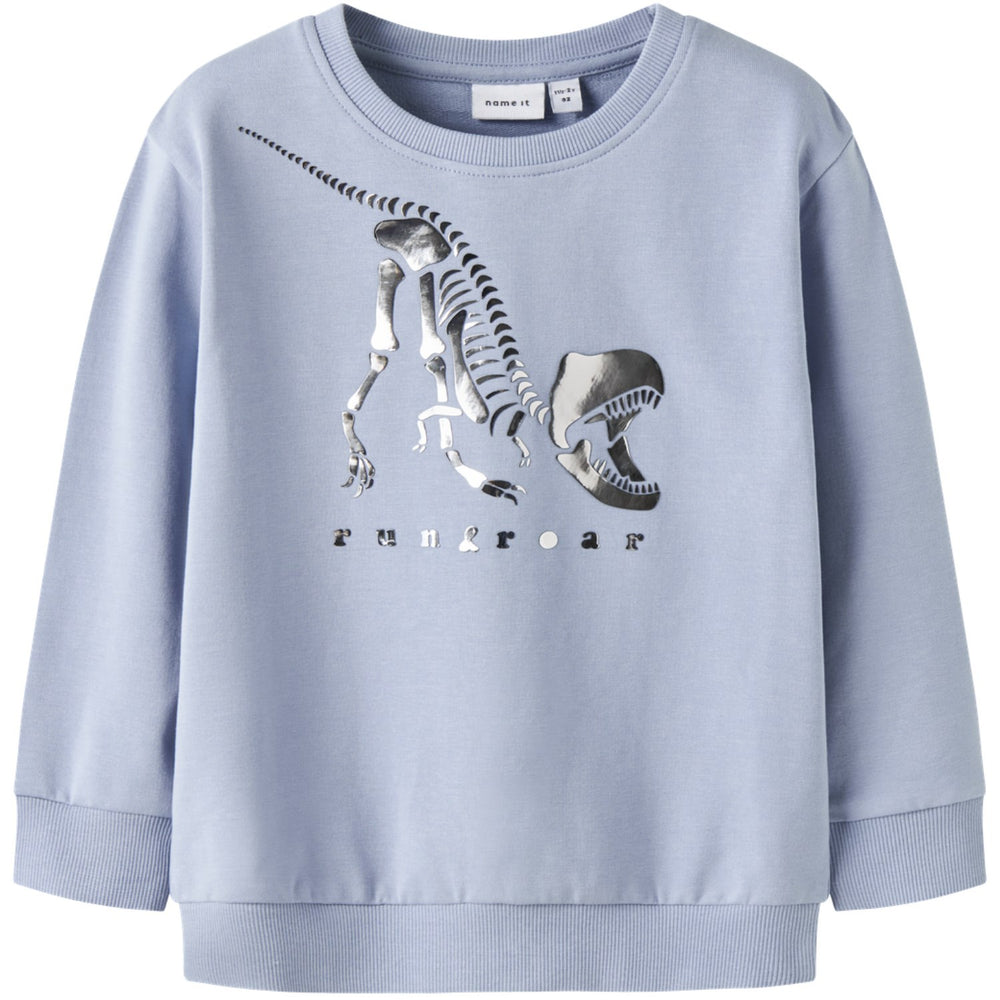 Køb Name It Blue Fog Nmmfinn Ls Nreg Sweat Unb Box