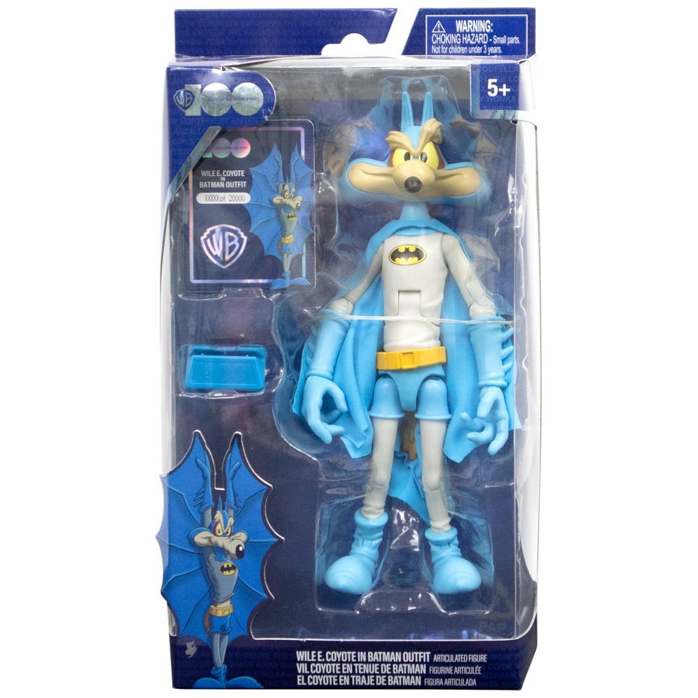 Warner Brothers Wile E. Coyote im Batman-Kostüm Actionfigur