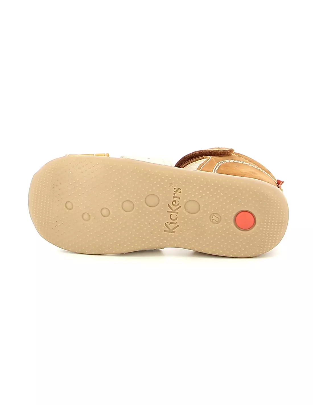 KICKERS BIGBAZAR - Sandales & nu-pieds Cameljauneblanc