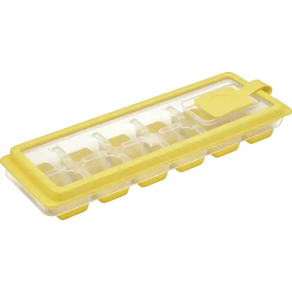 Eiswürfelform mit Deckel gelb