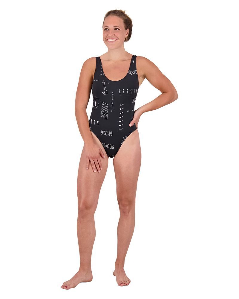 Maillot de bain 1 pièce Nike Swim Noir pour femme
