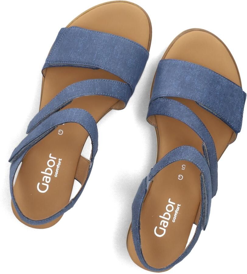 GABOR Sandalen met Hak Dames 754.2 Maat: 42 Materiaal: Leer Kleur: Blauw