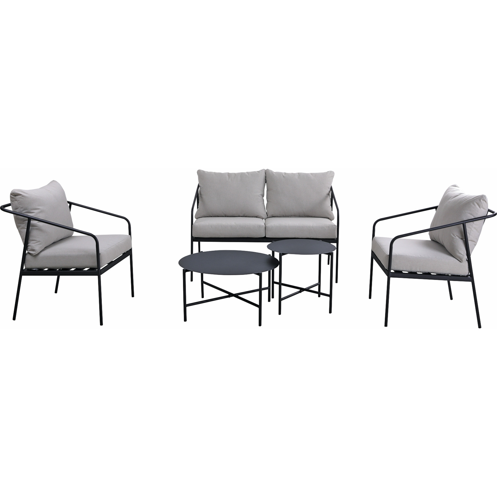 Gartenlounge Rhonda grau