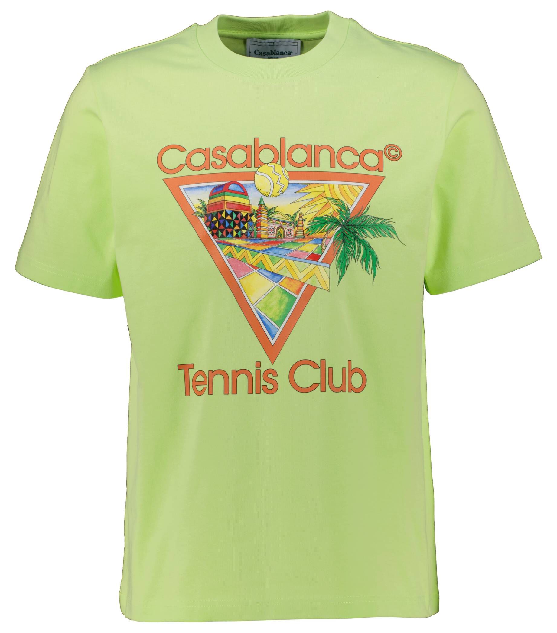 Casablanca| Herren T-Shirt aus Bio-Baumwolle AFRO CUBISM TENNIS CLUB