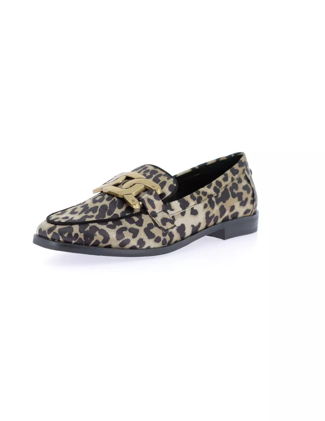 LA STRADA 2200127 - Mocassins & bateaux BEIGE-BLACKLEOPARDSATIN
