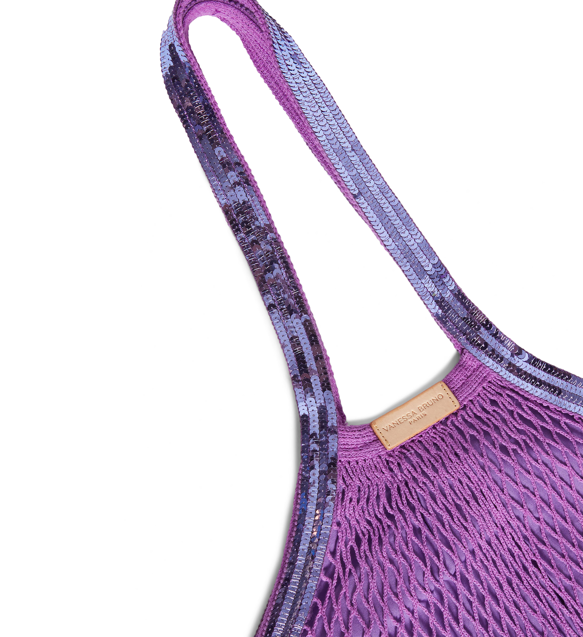 Sac filet en coton bio | Violet