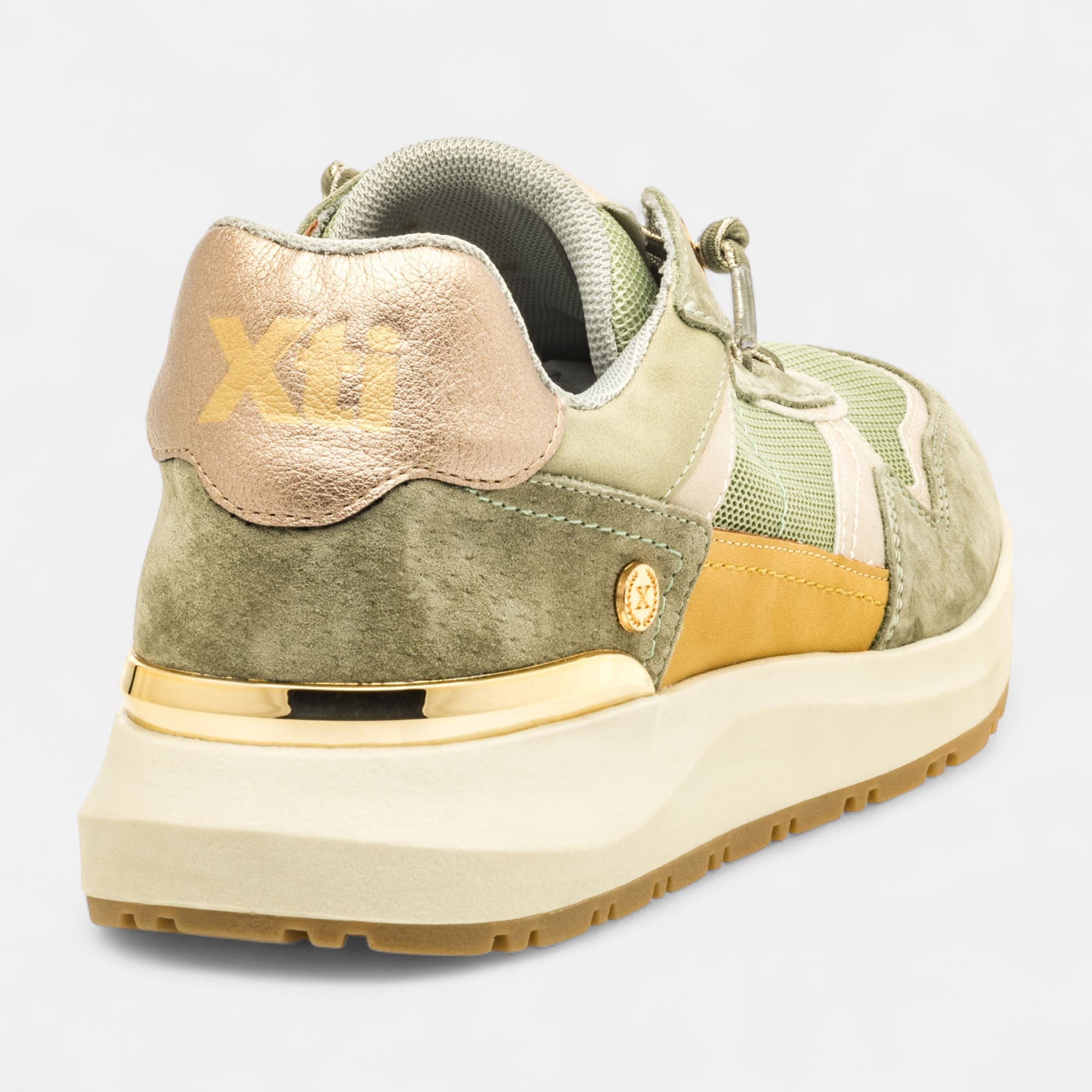 Baskets basses Femme kaki